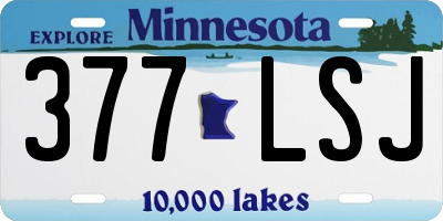 MN license plate 377LSJ