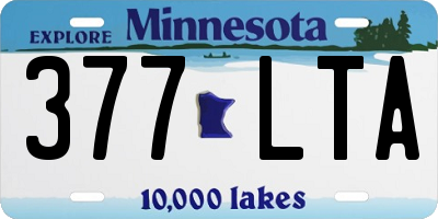 MN license plate 377LTA