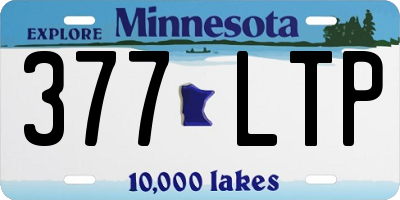 MN license plate 377LTP