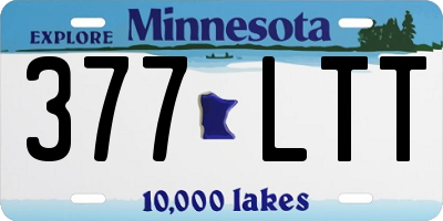 MN license plate 377LTT