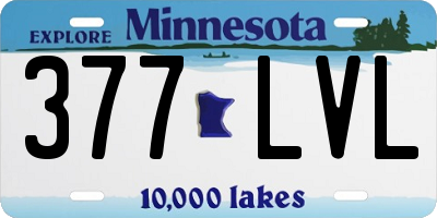 MN license plate 377LVL