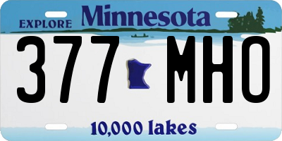 MN license plate 377MHO