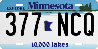 MN license plate 377NCQ