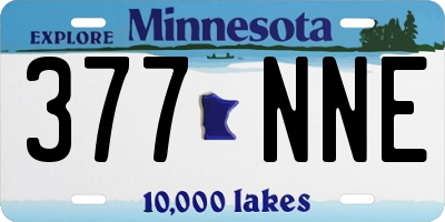 MN license plate 377NNE