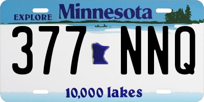MN license plate 377NNQ