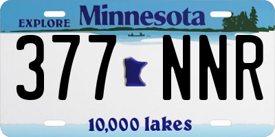 MN license plate 377NNR