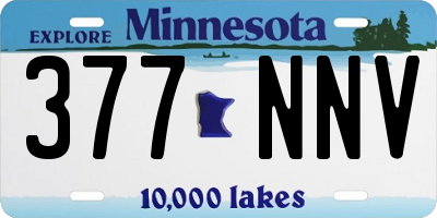 MN license plate 377NNV