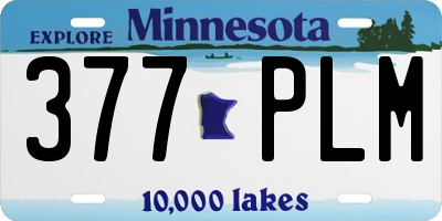 MN license plate 377PLM