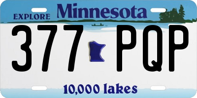 MN license plate 377PQP