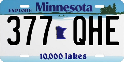 MN license plate 377QHE