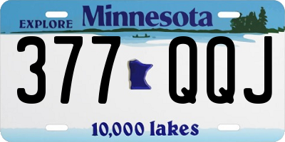 MN license plate 377QQJ