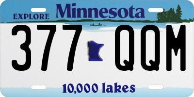 MN license plate 377QQM