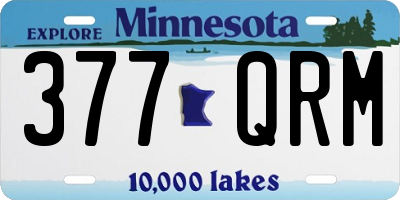 MN license plate 377QRM