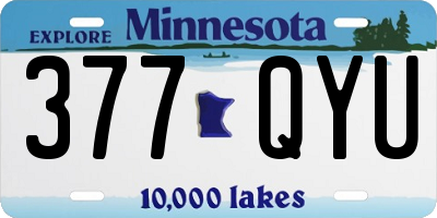 MN license plate 377QYU