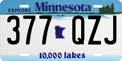 MN license plate 377QZJ