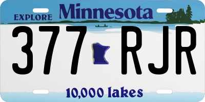 MN license plate 377RJR