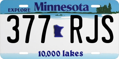 MN license plate 377RJS