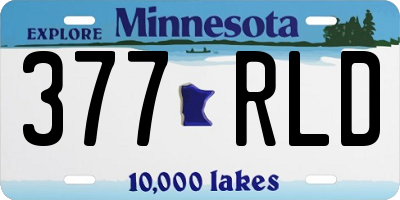 MN license plate 377RLD