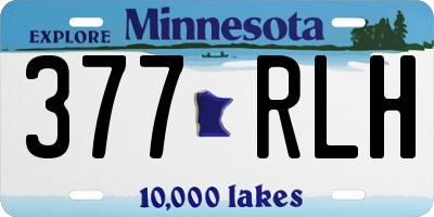MN license plate 377RLH