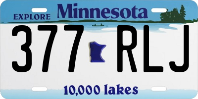 MN license plate 377RLJ