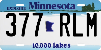 MN license plate 377RLM