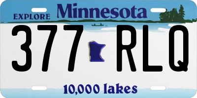 MN license plate 377RLQ