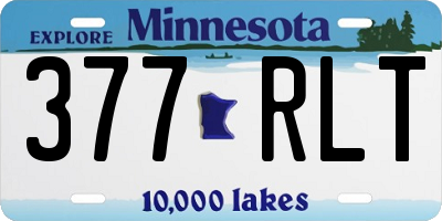 MN license plate 377RLT
