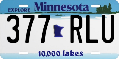 MN license plate 377RLU