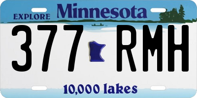 MN license plate 377RMH