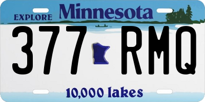 MN license plate 377RMQ
