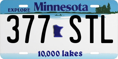 MN license plate 377STL