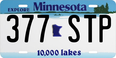 MN license plate 377STP