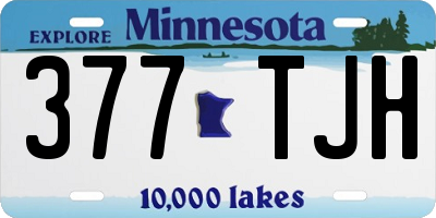 MN license plate 377TJH