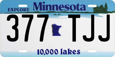 MN license plate 377TJJ