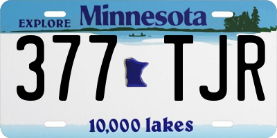 MN license plate 377TJR