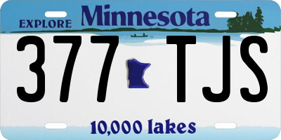 MN license plate 377TJS