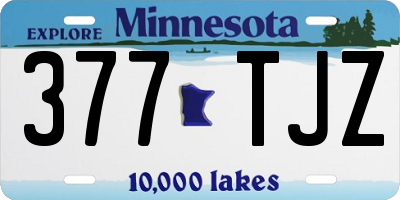 MN license plate 377TJZ