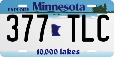MN license plate 377TLC