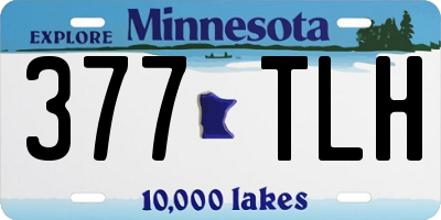 MN license plate 377TLH