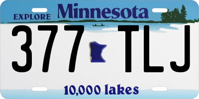 MN license plate 377TLJ