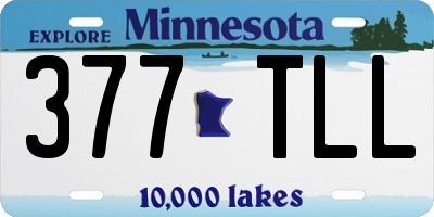 MN license plate 377TLL