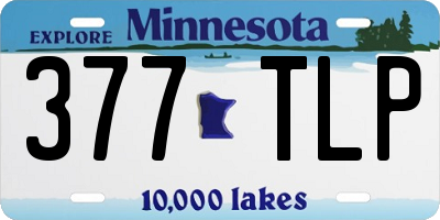 MN license plate 377TLP