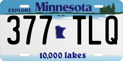 MN license plate 377TLQ