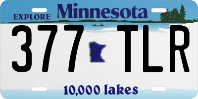 MN license plate 377TLR
