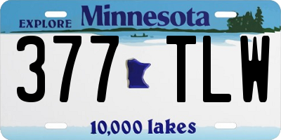MN license plate 377TLW