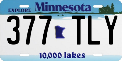 MN license plate 377TLY