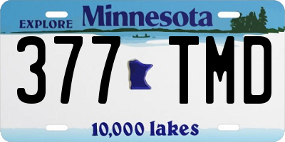 MN license plate 377TMD