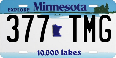 MN license plate 377TMG