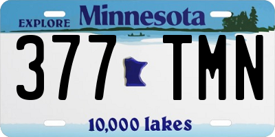 MN license plate 377TMN