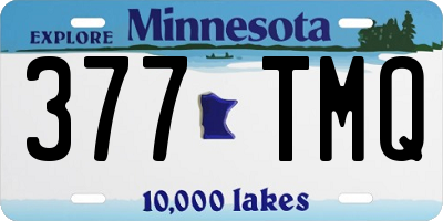 MN license plate 377TMQ